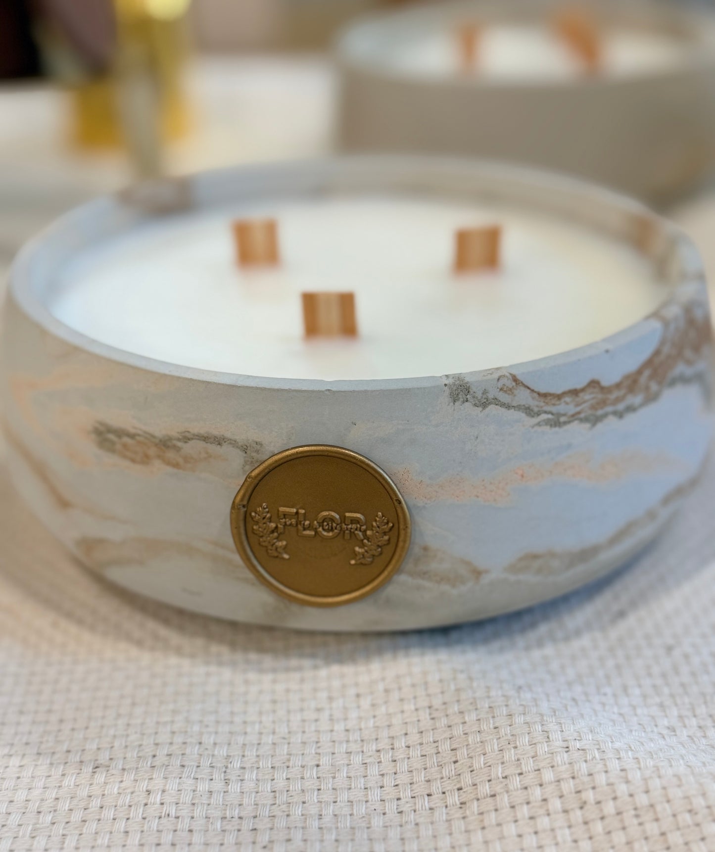 Eternal Gala Concrete Bowl Candle