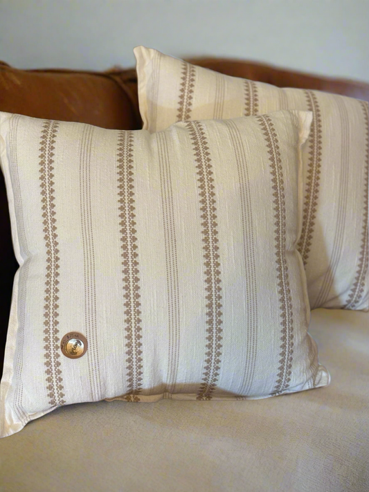 100% Cotton Throw Pillow Covers w/Pillows